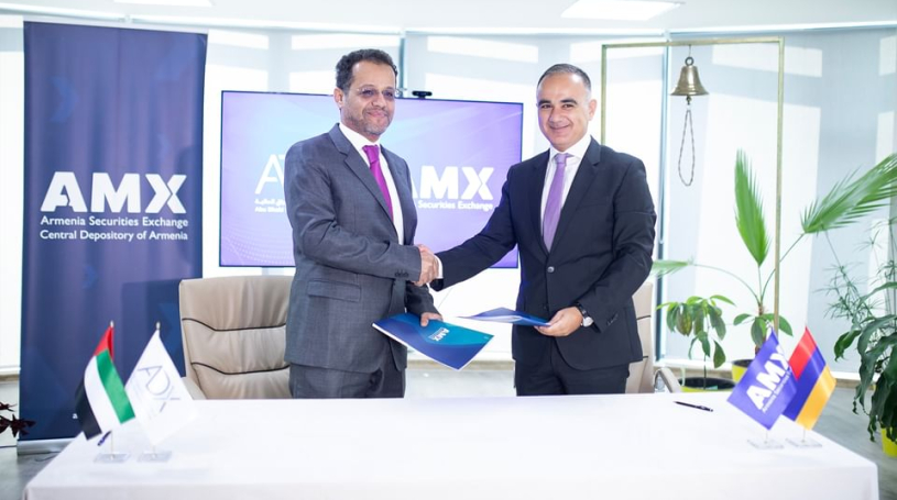 Abu Dhabi Securities Exchange signs MoU with Armenia Securities Exchange