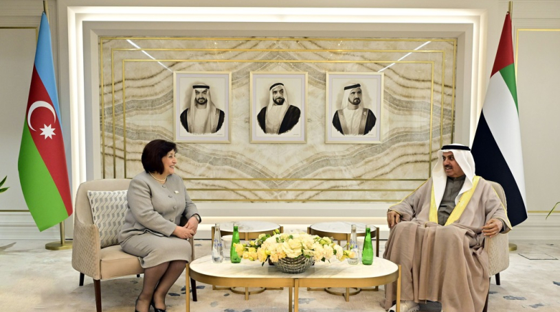 Saqr Ghobash receives Azerbaijan National Assembly Speaker