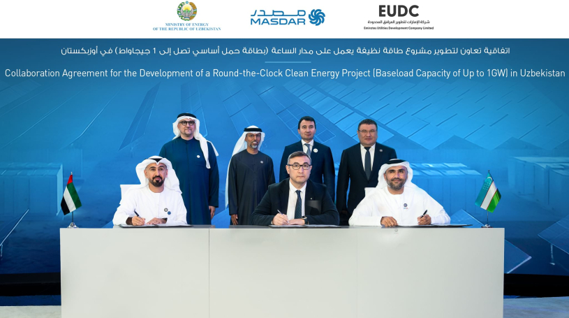 Masdar, EUDC to explore development of gigascale 24/7 renewable energy project in Uzbekistan