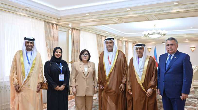 First Deputy Speaker of FNC meets Azerbaijani National Assembly Speaker in Baku